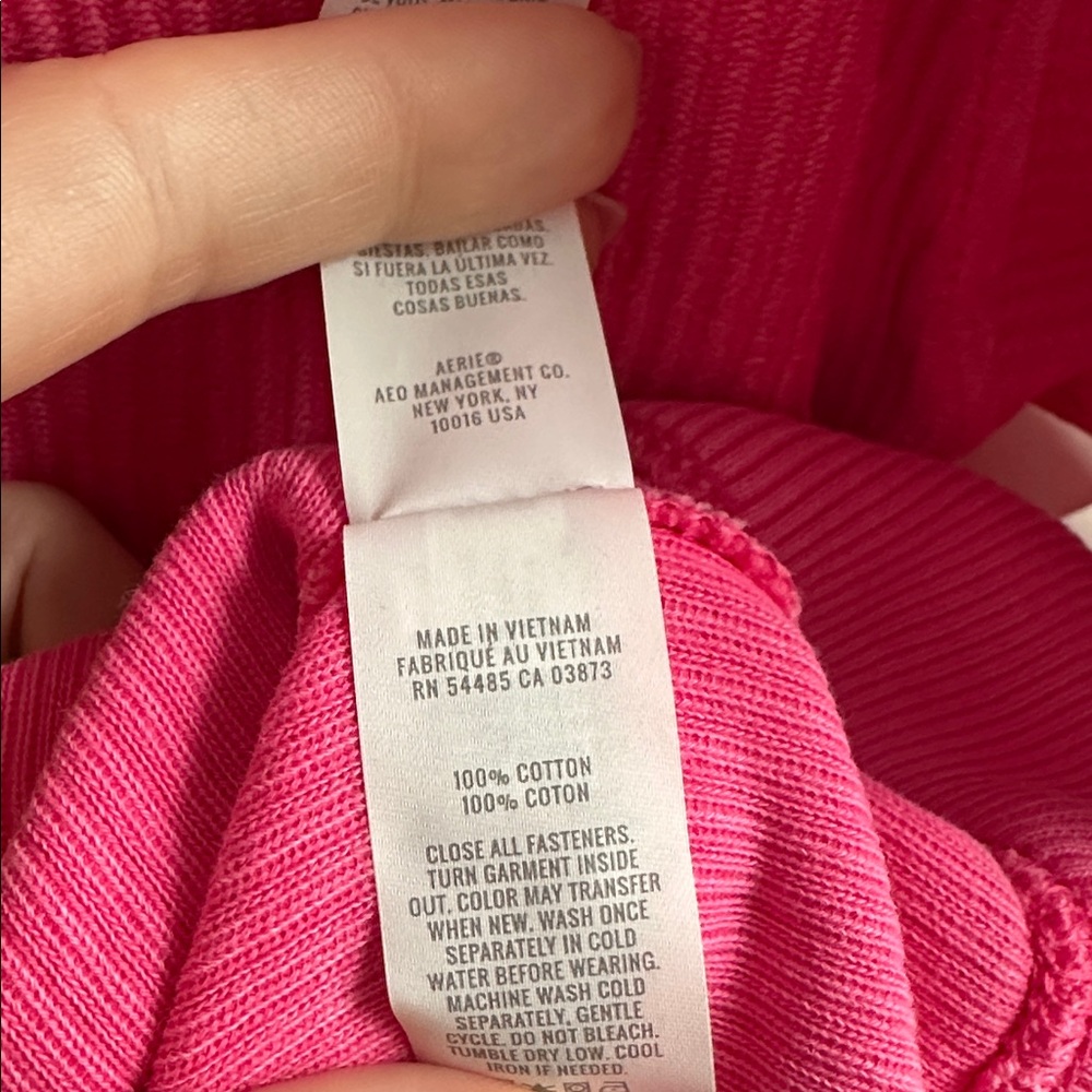 Aerie textured Henley hoodie pullover snap Medium NWOT - Picture 6 of 8
